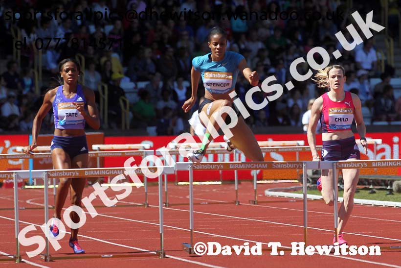 Womens 400 metres hurdles, IAAF Diamond League, Birmingham. Photo: David T. Hewitson/Sports for All Pics